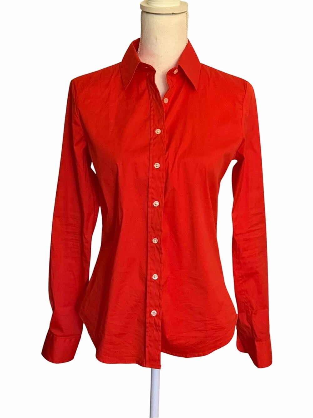 The Shirt Rochelle Behrens Blouse Womens Icon Small Orange/Red